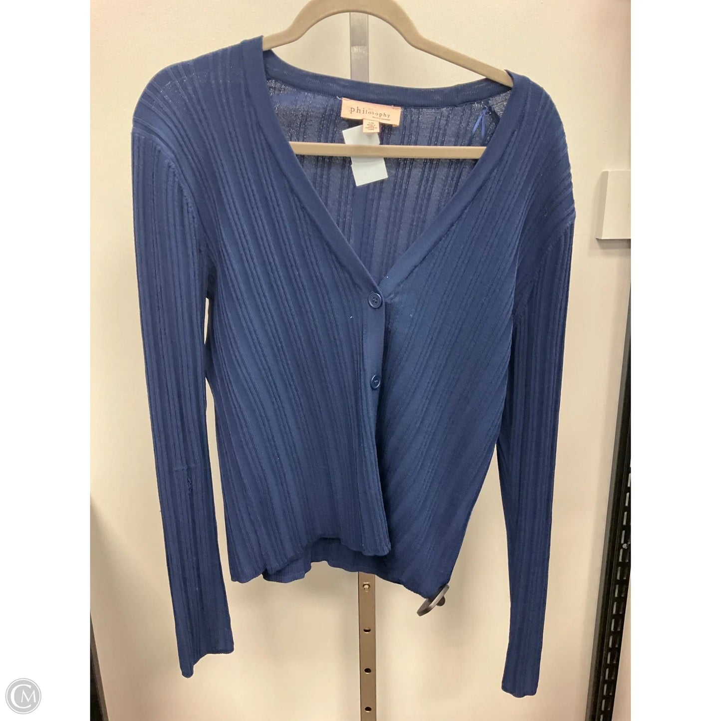 Cardigan By Philosophy In Navy, Size: L