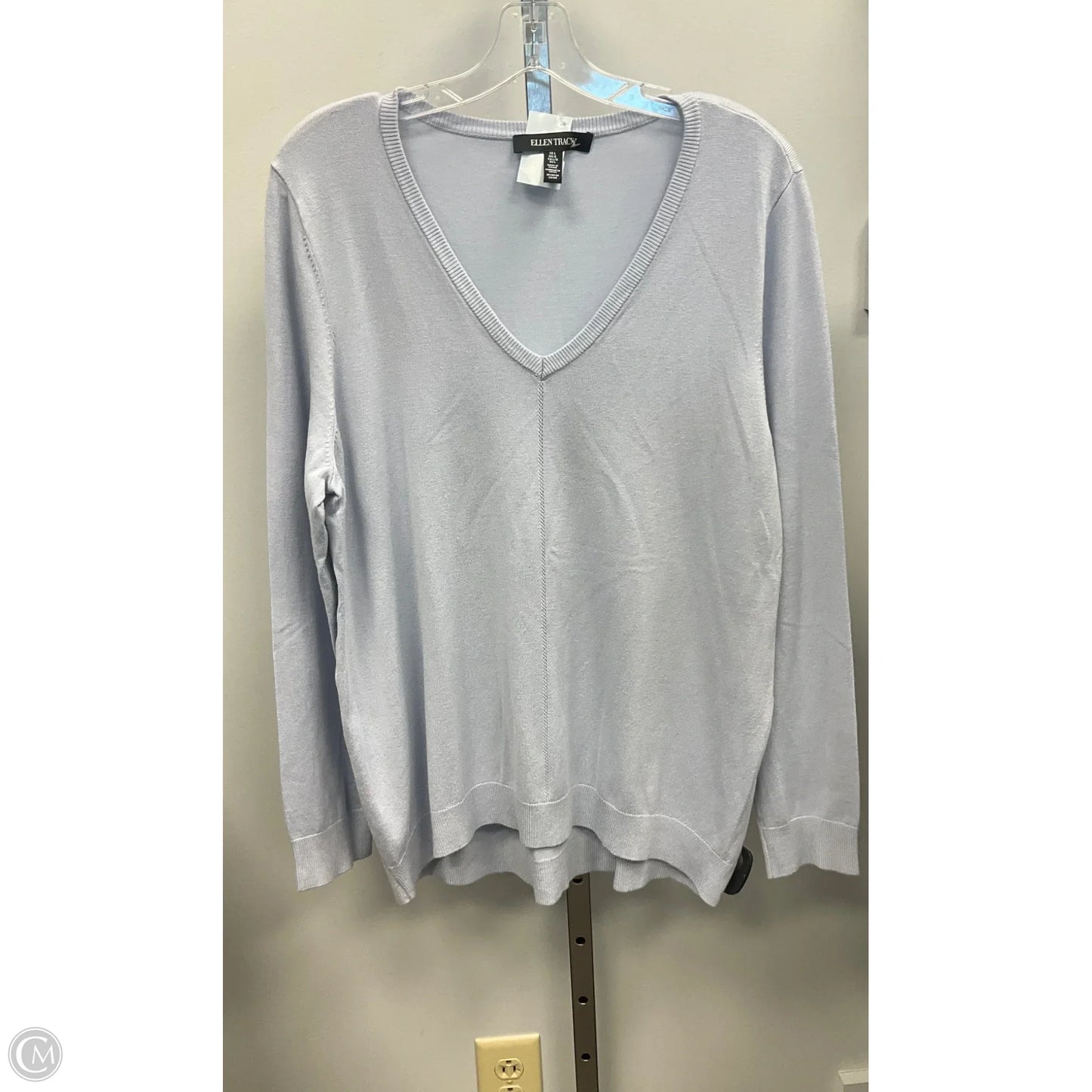 Sweater By Ellen Tracy In Blue, Size: L