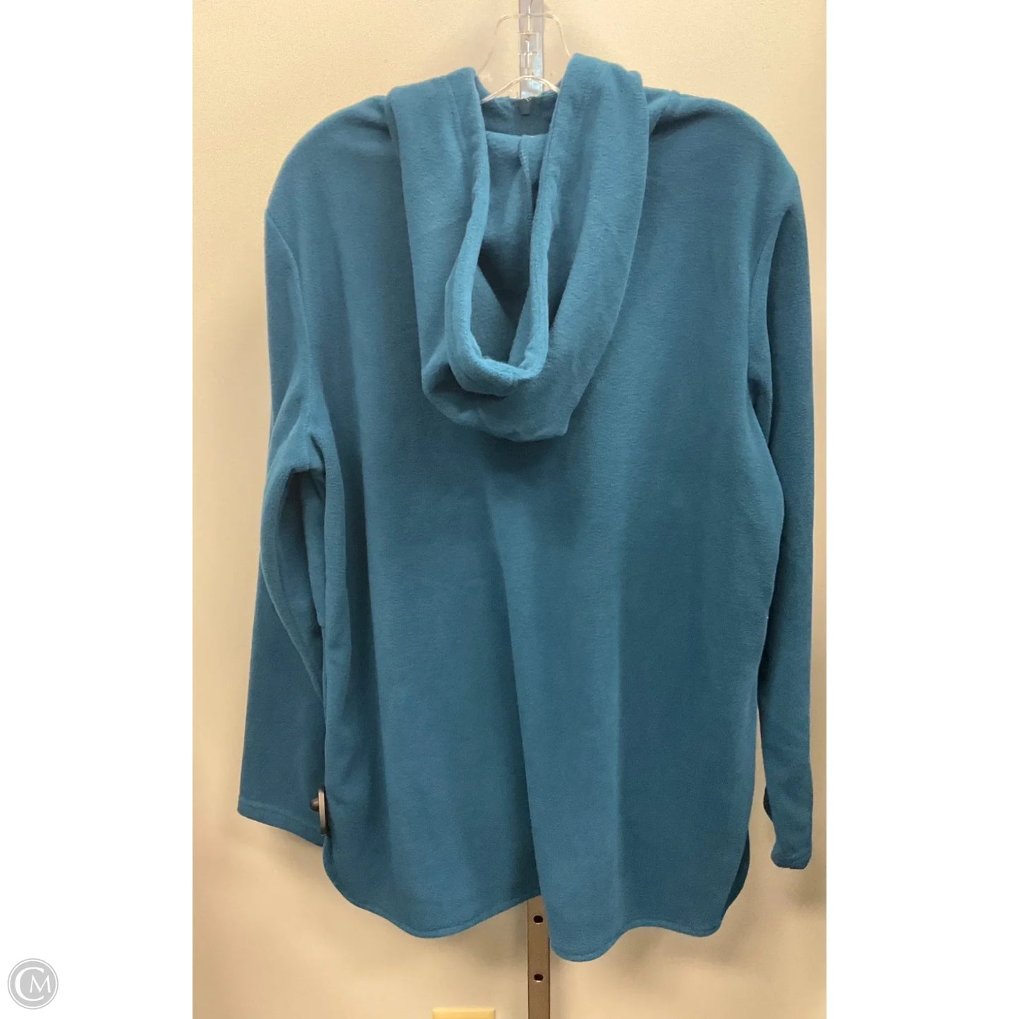 Jacket Fleece By Susan Graver In Teal, Size: L