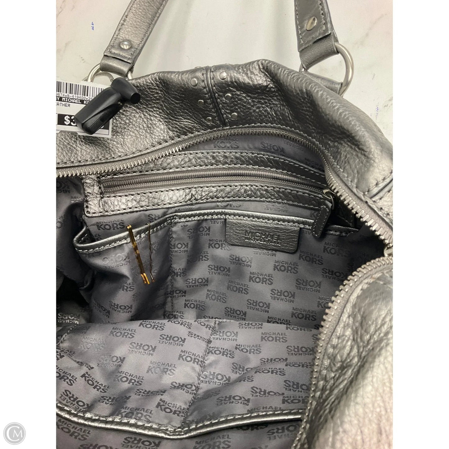 Handbag Leather By Michael By Michael Kors, Size: Medium