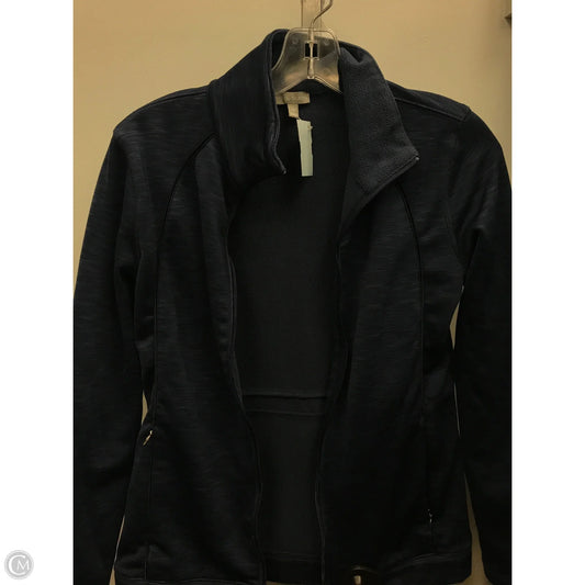Jacket Fleece By Talbots In Navy, Size: Xs