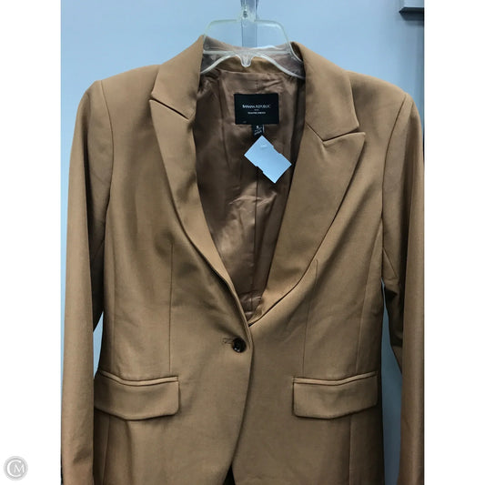 Blazer By Banana Republic In Tan, Size: 4