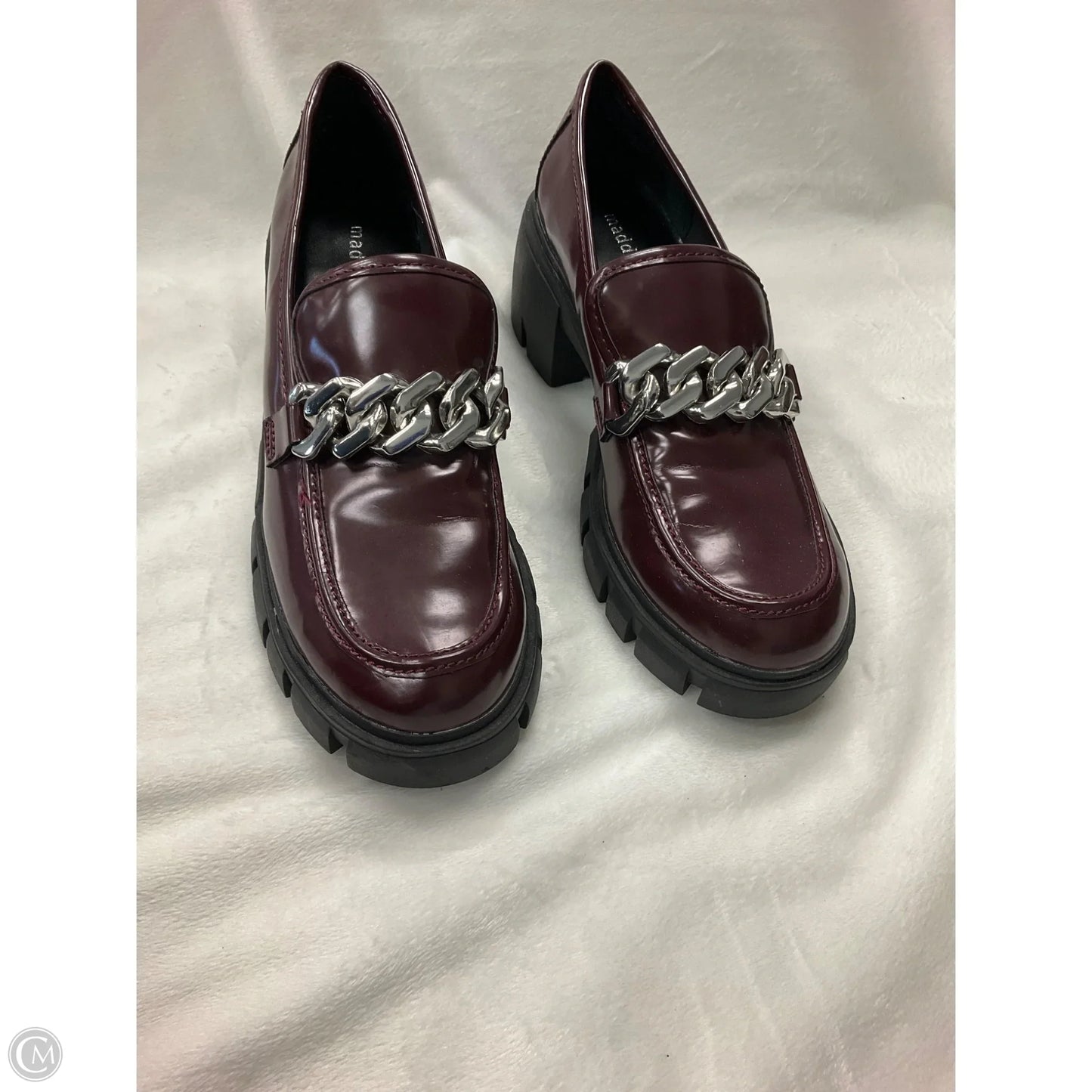 Shoes Heels Platform By Madden Girl In Maroon, Size: 9