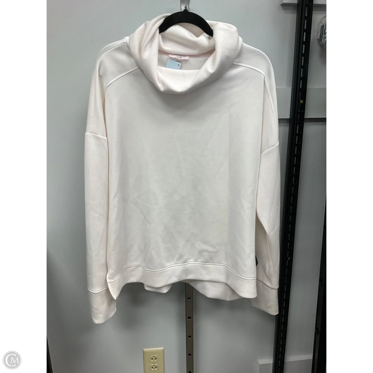 Top Long Sleeve By Cable And Gauge In White, Size: Xl