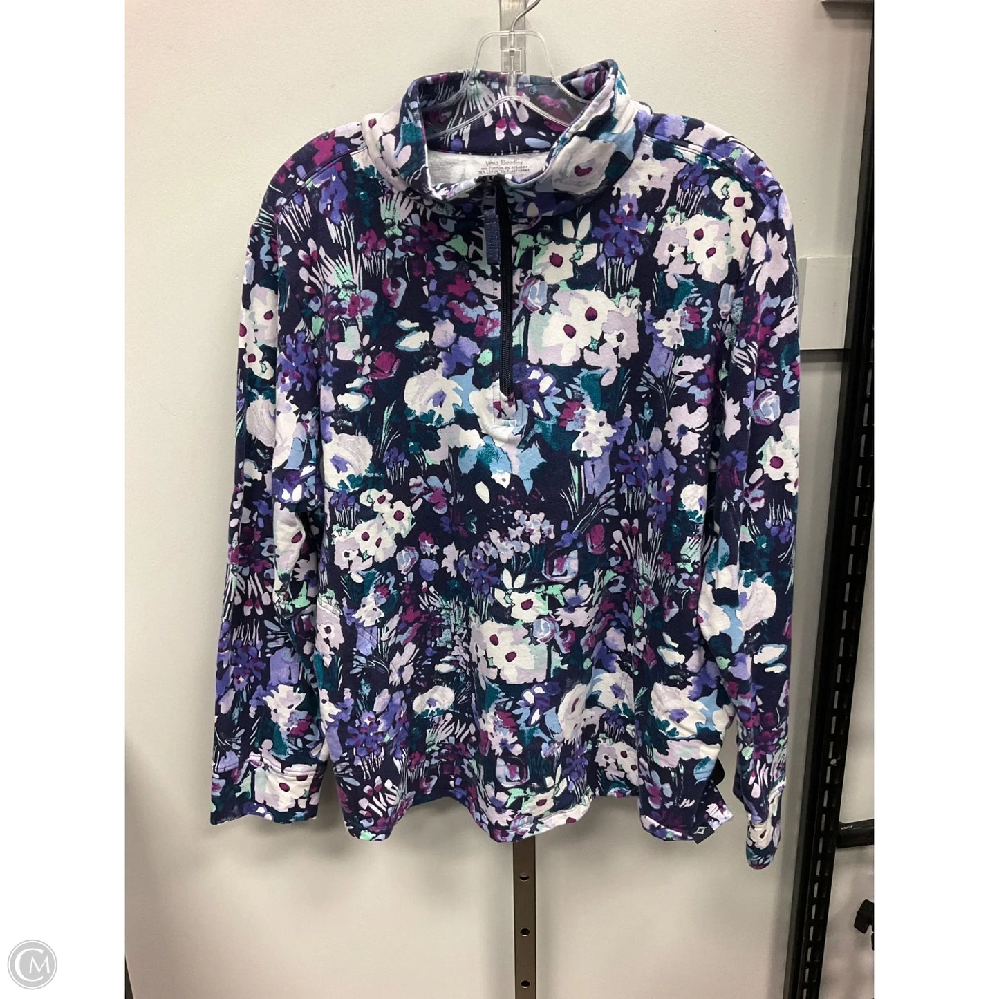 Top Long Sleeve By Vera Bradley In Floral Print, Size: Xl