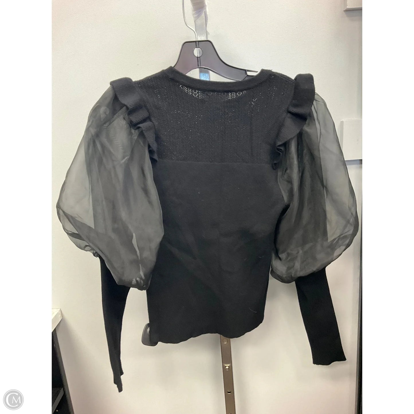 Top Long Sleeve By Design History In Black, Size: S