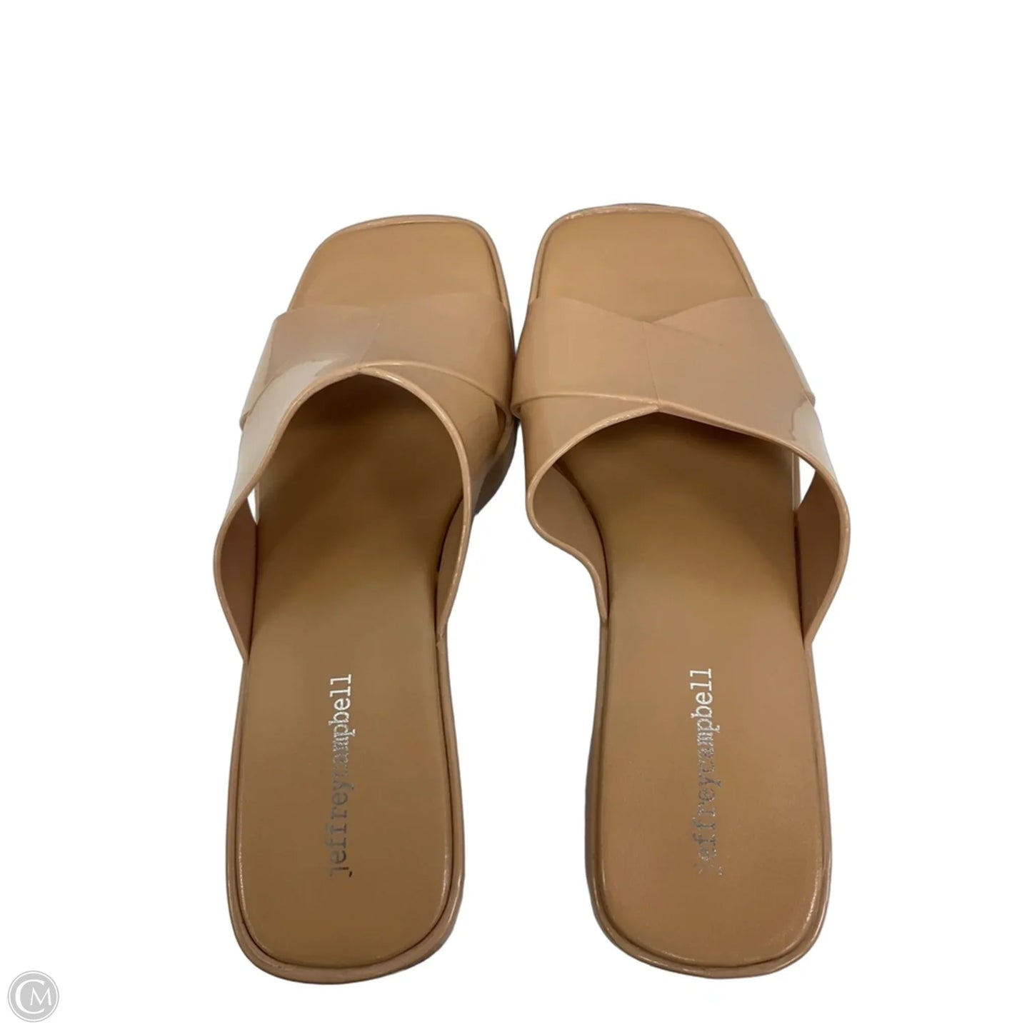 Sandals Heels Block By Jeffrey Campbell In Tan, Size: 9