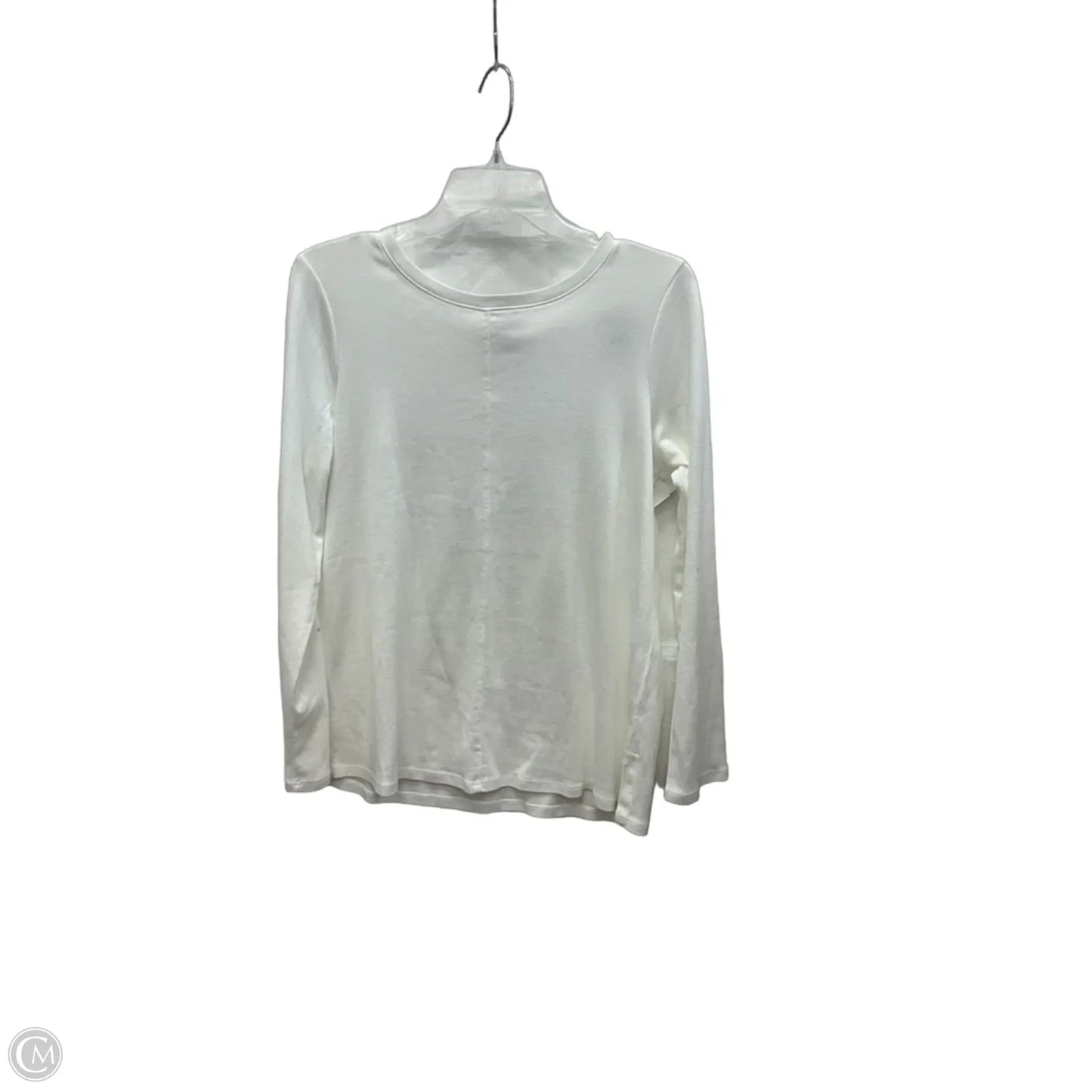 Top 3/4 Sleeve Basic By J. Jill In White, Size: M
