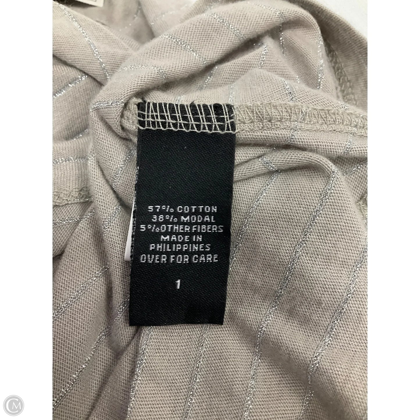 Top Sleeveless By Clothes Mentor In Beige, Size: 1x