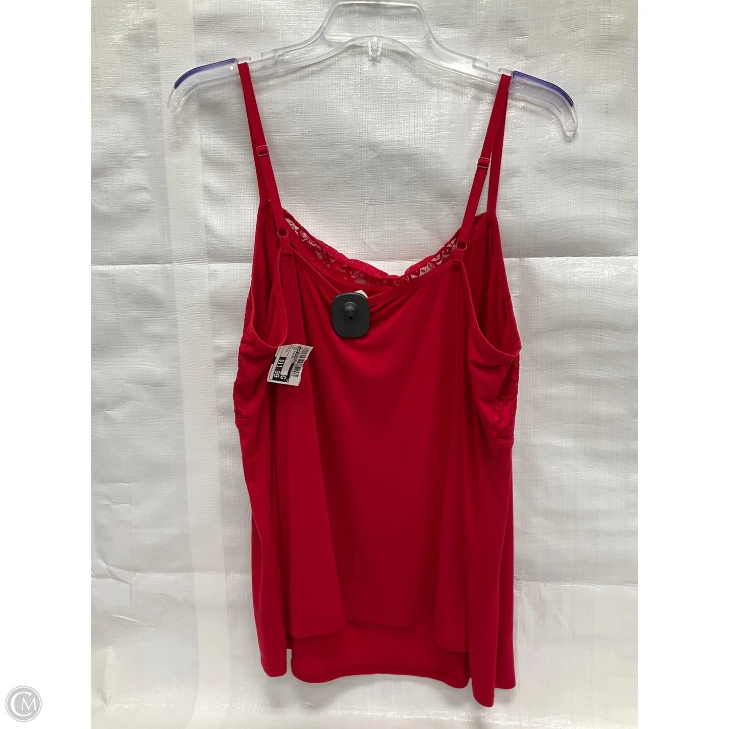 Top Sleeveless By Lane Bryant In Red, Size: 1x