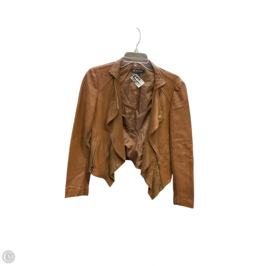 Jacket Moto By Inc In Tan, Size: S