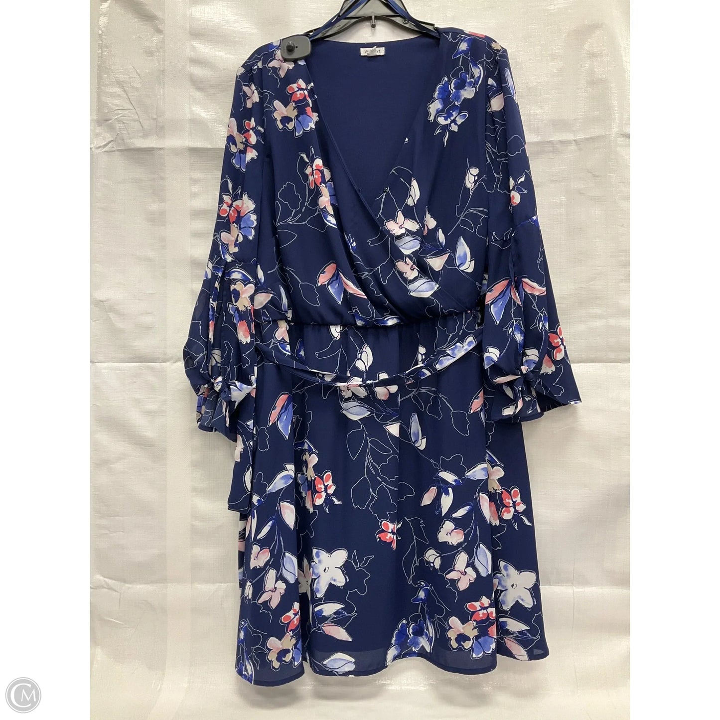 Dress Casual Midi By Westport In Blue, Size: 2x