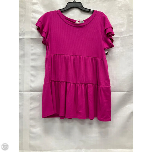 Top Short Sleeve By Clothes Mentor In Pink, Size: S