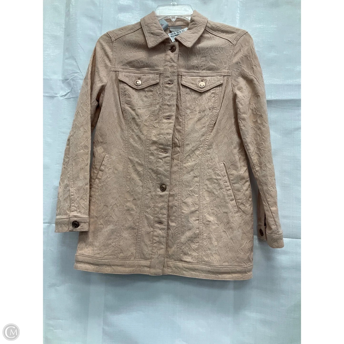 Jacket Other By Chicos In Pink, Size: Petite   Xs