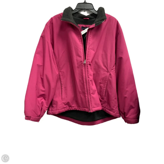 Coat Puffer & Quilted By Lands End In Purple, Size: Xl