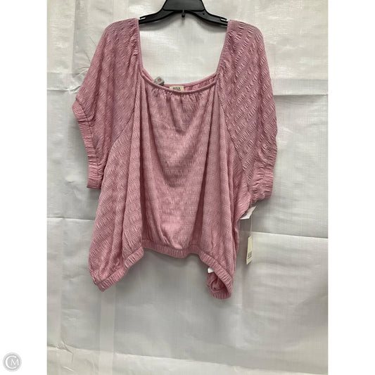Top Short Sleeve By Ana In Pink, Size: 4x