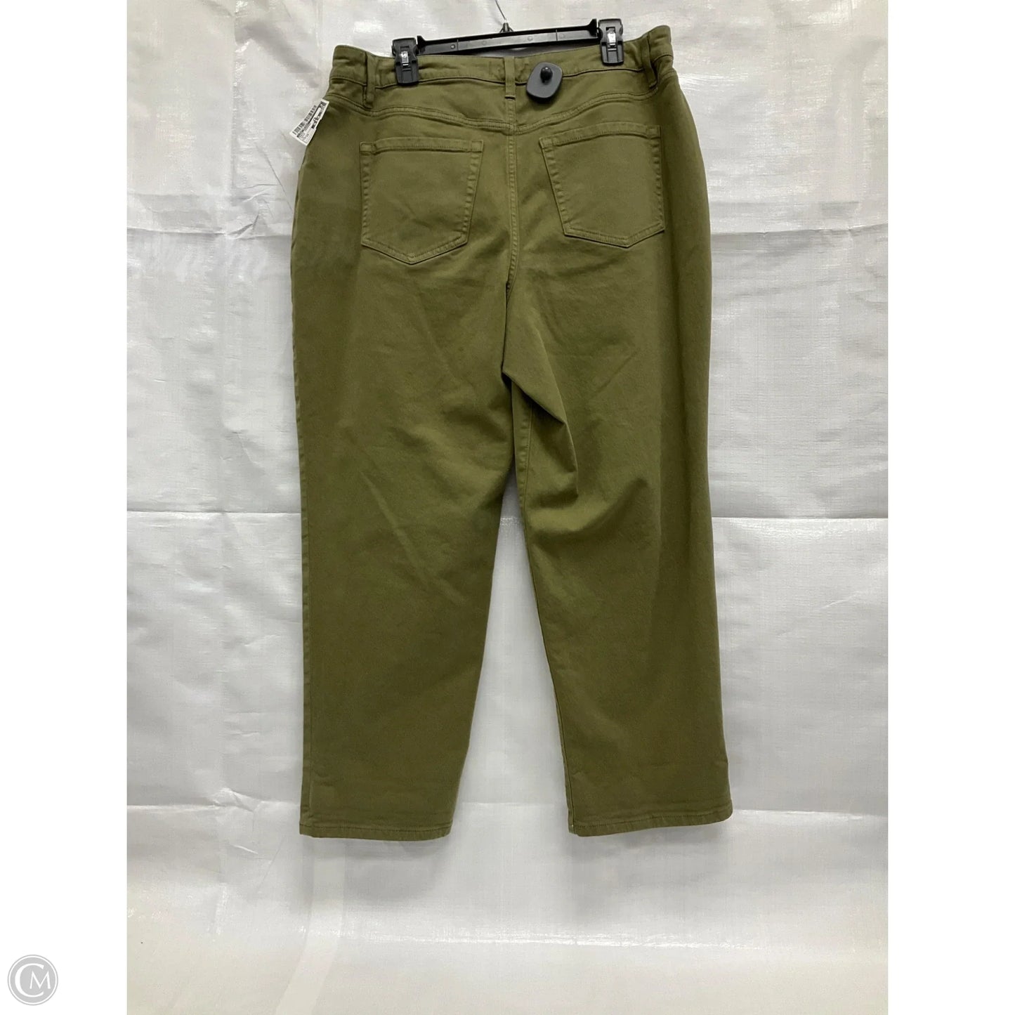 Pants Cropped By Lane Bryant In Green, Size: 14