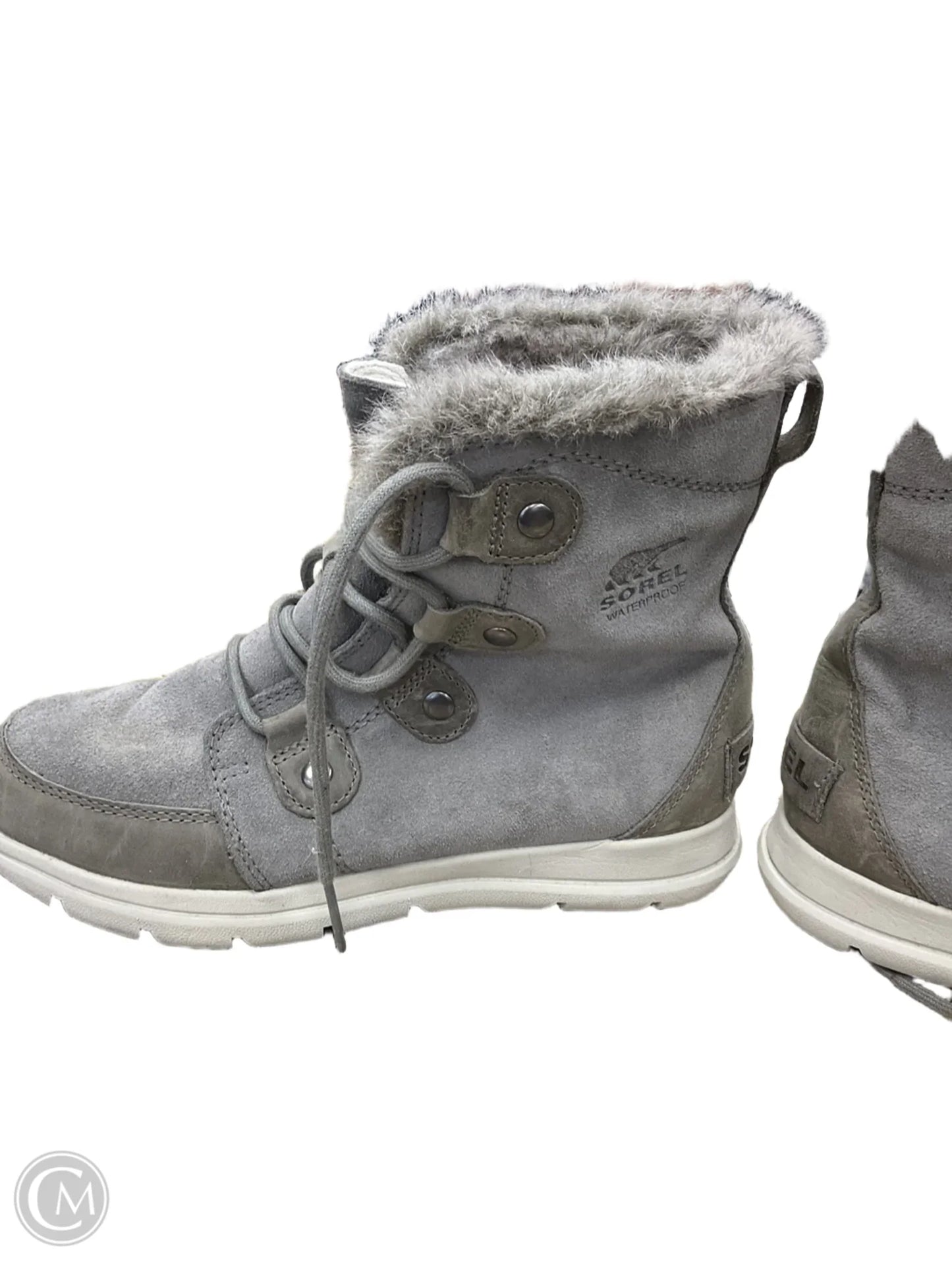 Boots Ankle Flats By Sorel In Grey, Size: 8