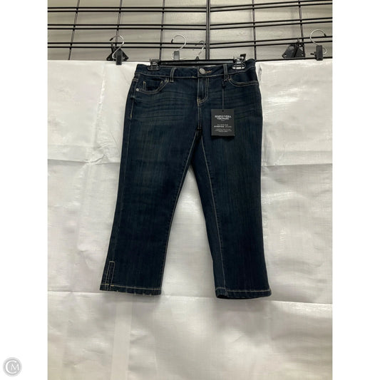 Capris By Simply Vera In Blue Denim, Size: 4p