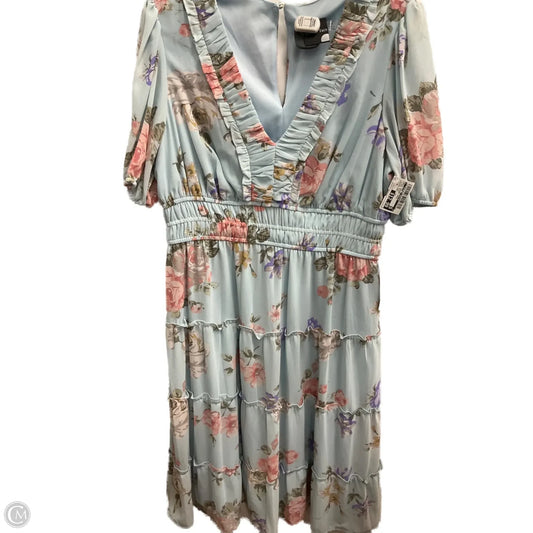 Dress Casual Midi By Clothes Mentor In Floral Print, Size: Xl