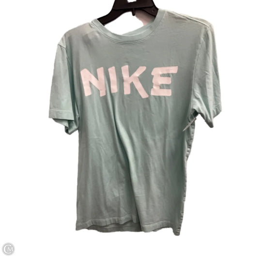 Athletic Top Short Sleeve By Nike Apparel In Blue, Size: S