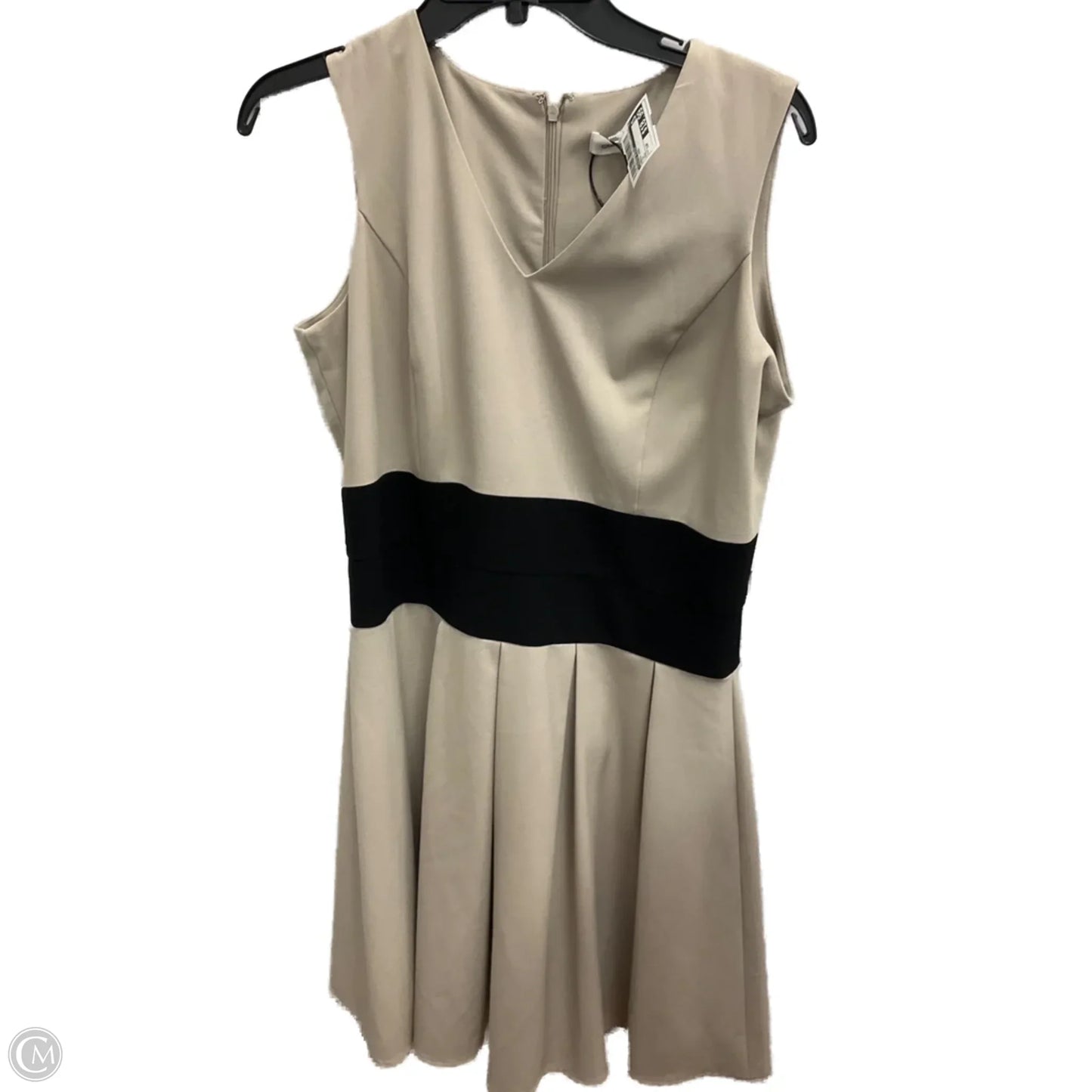 Dress Work By Calvin Klein In Tan, Size: 12p
