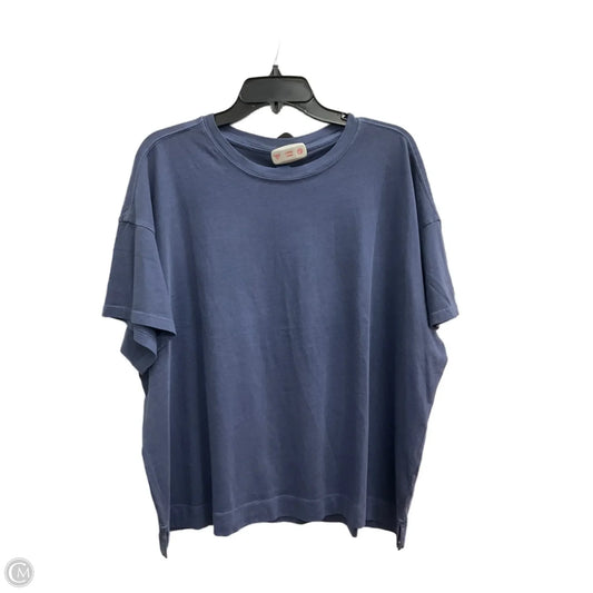 Top Short Sleeve Basic By Old Navy In Blue, Size: Xl