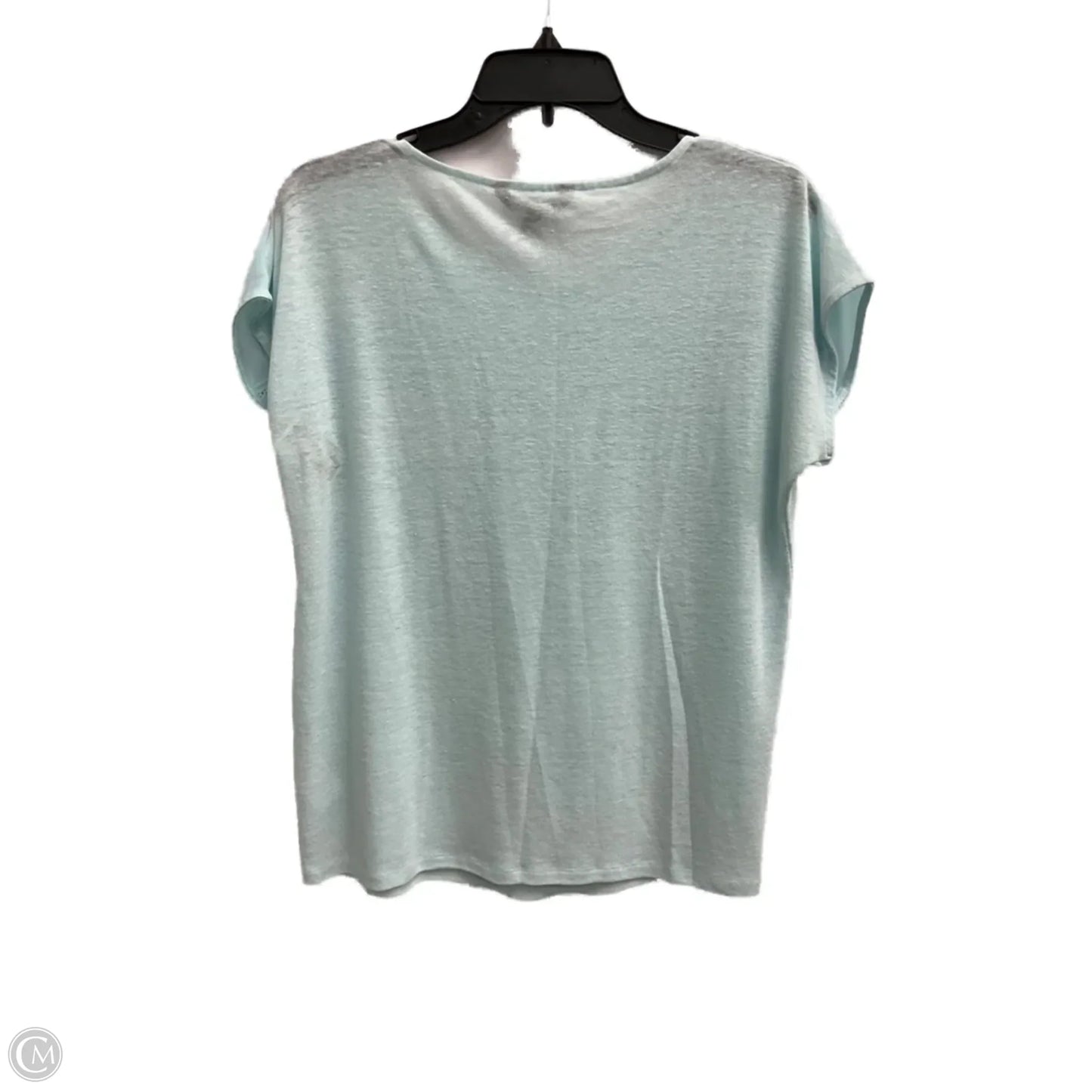 Top Short Sleeve By Banana Republic In Blue, Size: Mp