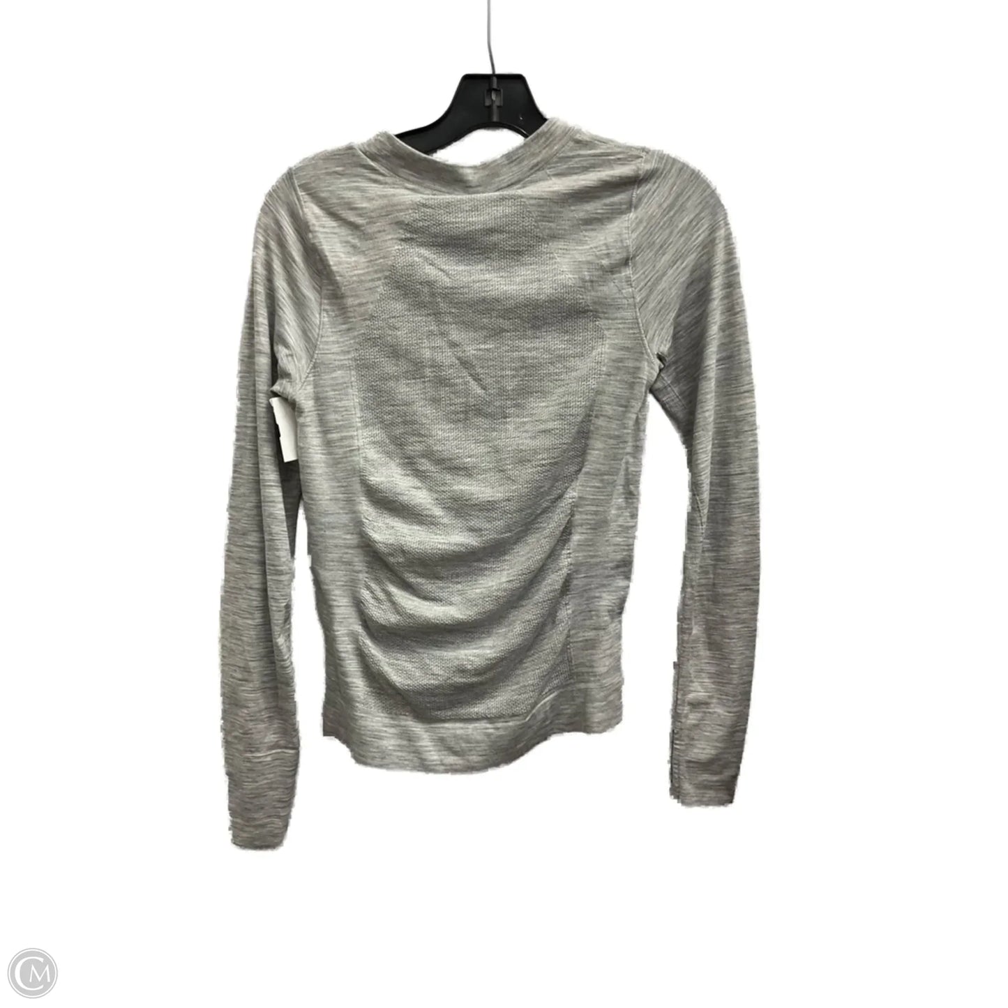 Athletic Top Long Sleeve Crewneck By Athleta In Grey, Size: S