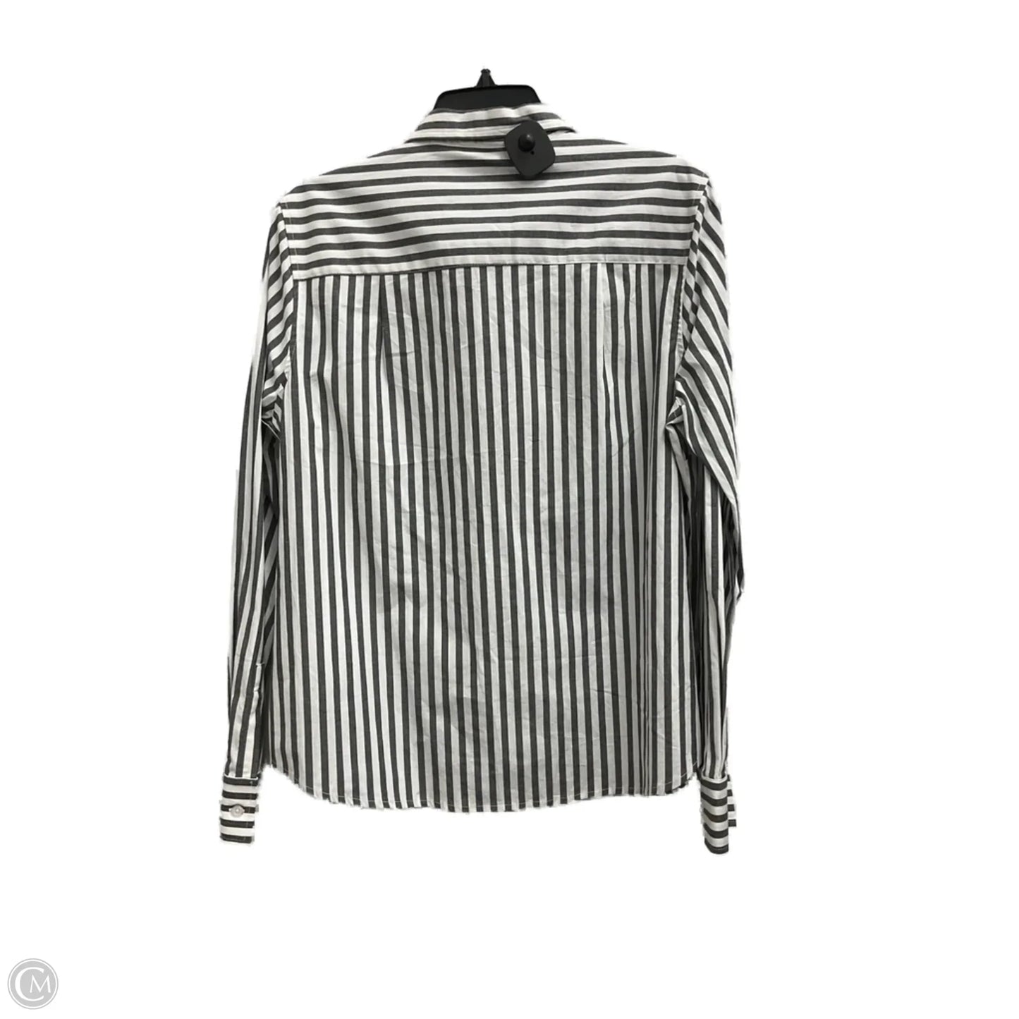 Blouse Long Sleeve By Limited In Striped Pattern, Size: L