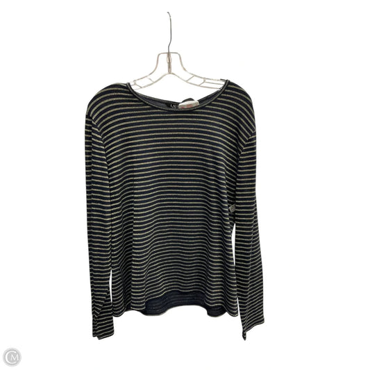 Top Long Sleeve By Lauren By Ralph Lauren In Striped Pattern, Size: Xl