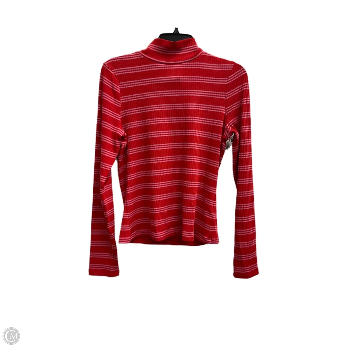 Top Long Sleeve By Maeve In Striped Pattern, Size: M