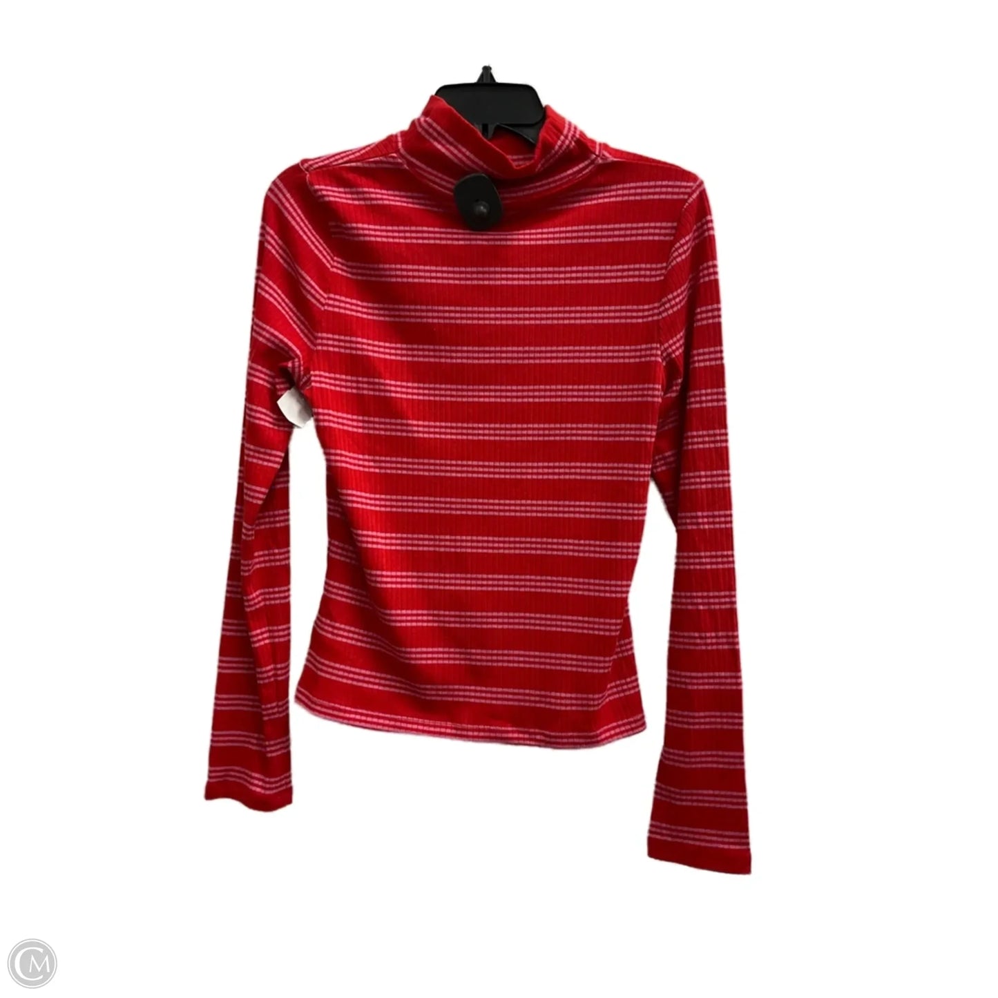Top Long Sleeve By Maeve In Striped Pattern, Size: M