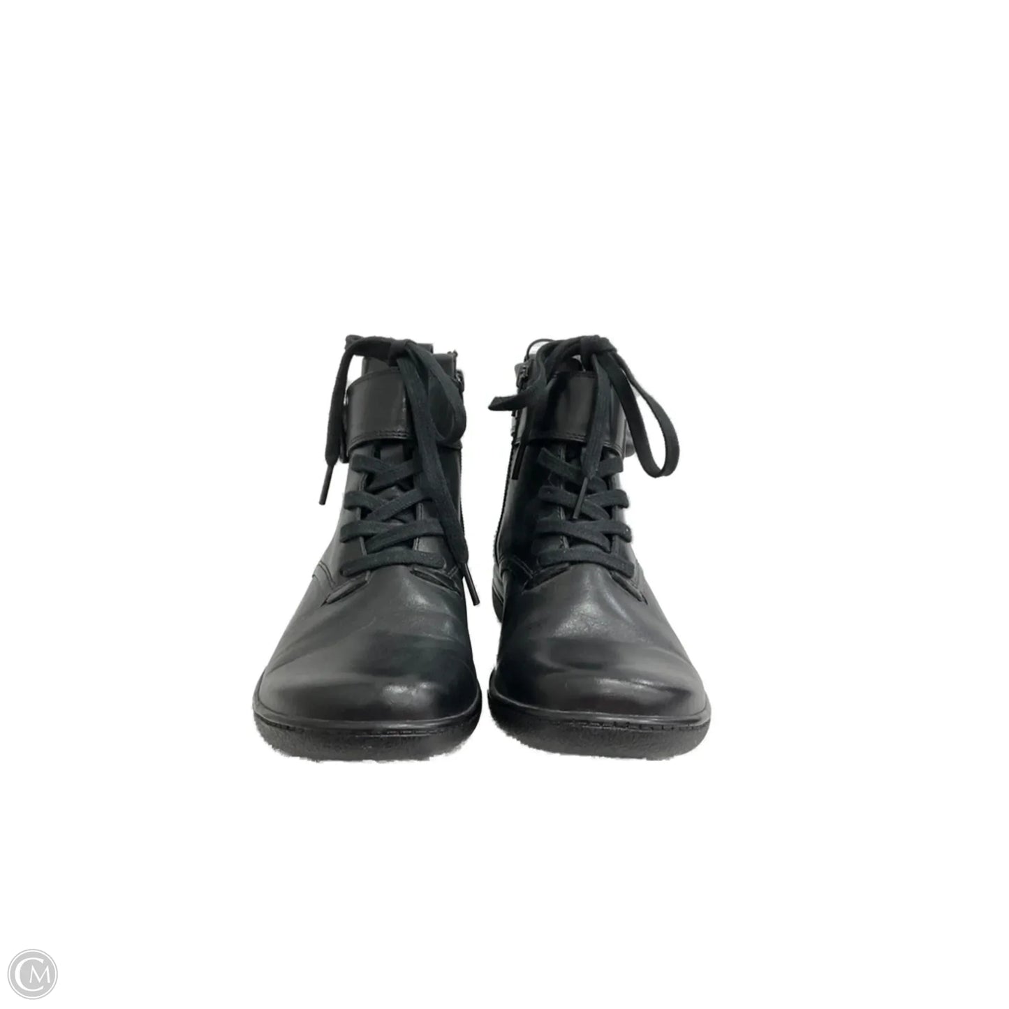 Boots Ankle Flats By Clarks In Black, Size: 7