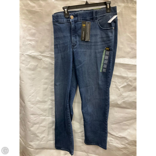 Jeans Straight By Lee In Blue Denim, Size: 20
