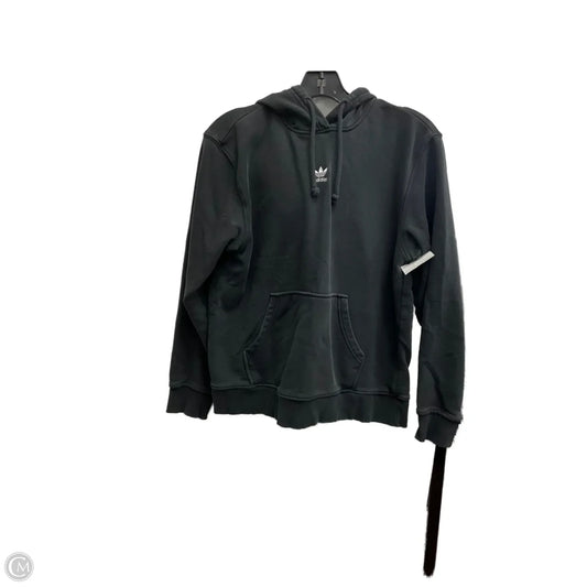 Athletic Sweatshirt Hoodie By Adidas In Black, Size: S