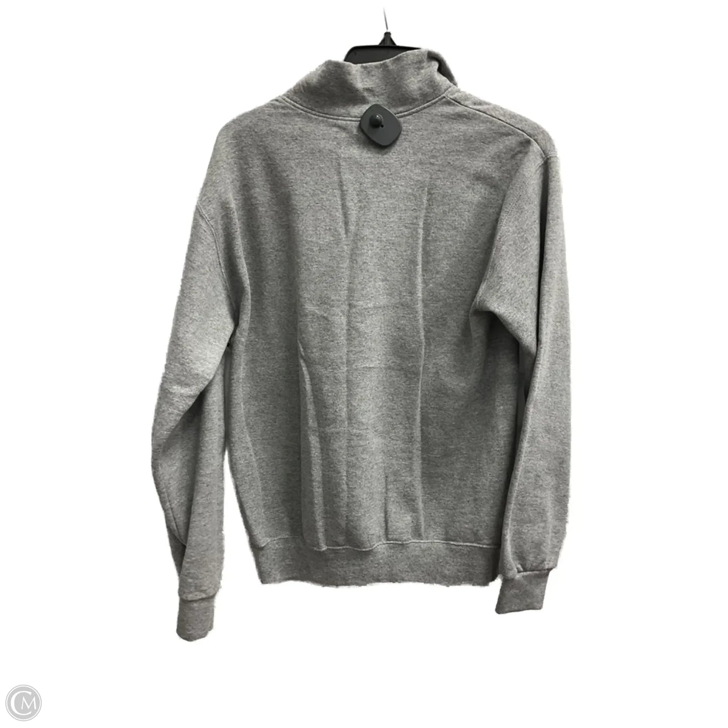 Top Long Sleeve By Jerzees In Grey, Size: S