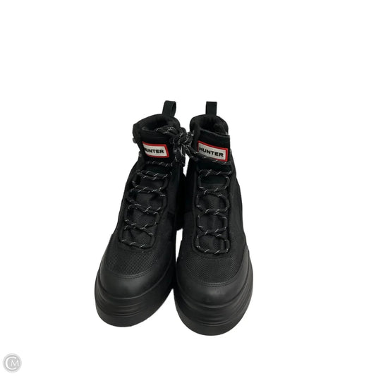 Boots Ankle Heels By Hunter In Black, Size: 8