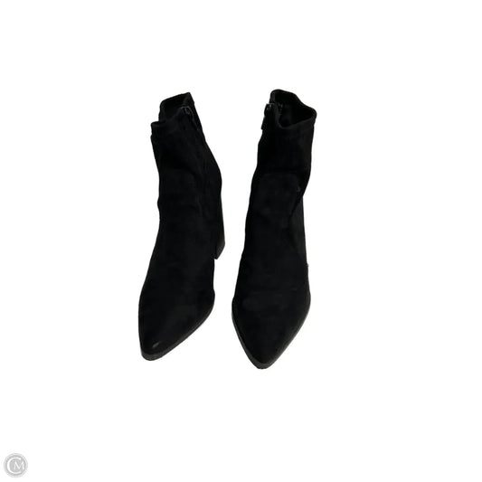 Boots Ankle Heels By Steve Madden In Black, Size: 9.5