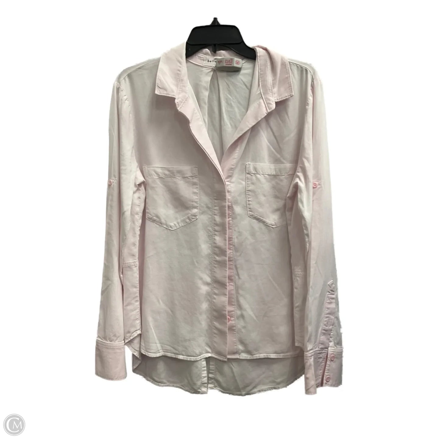 Blouse Long Sleeve By Bella Dahl In Pink, Size: L