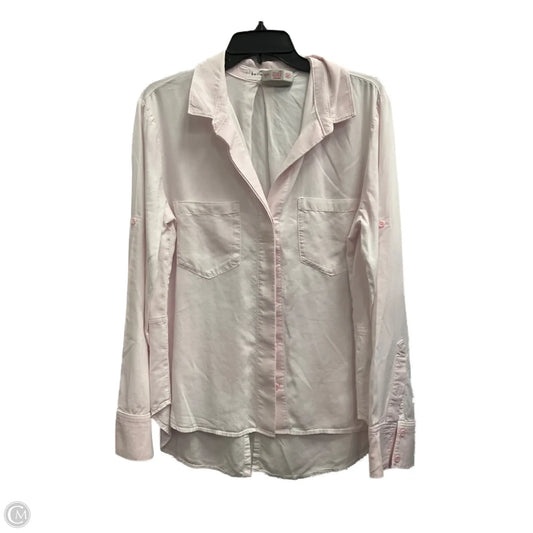 Blouse Long Sleeve By Bella Dahl In Pink, Size: L