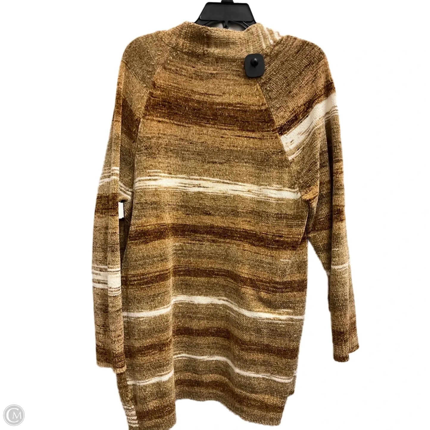 Cardigan By Ruby Rd In Tan & White, Size: L