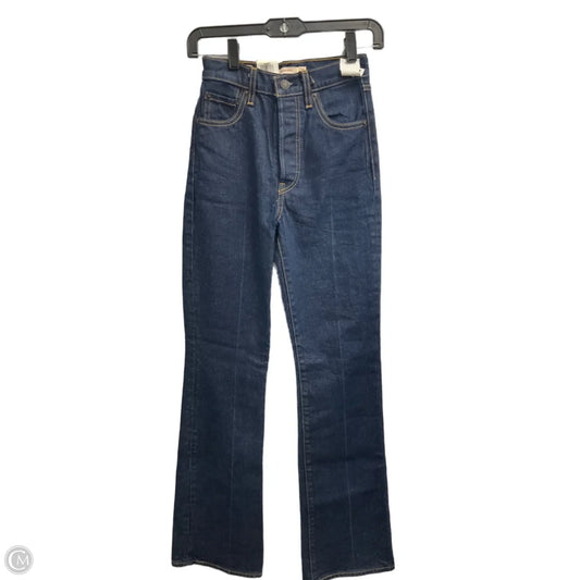 Jeans Boot Cut By Levis In Blue Denim, Size: 0