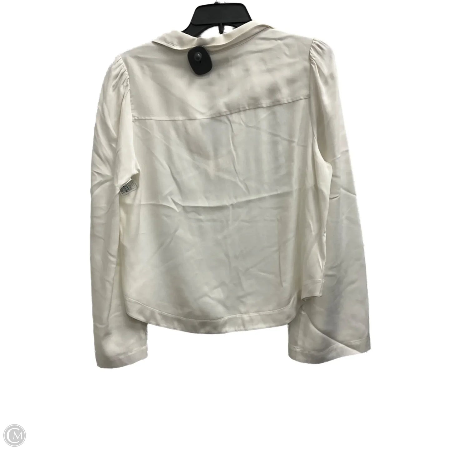 Top Long Sleeve By Frame In Cream, Size: M