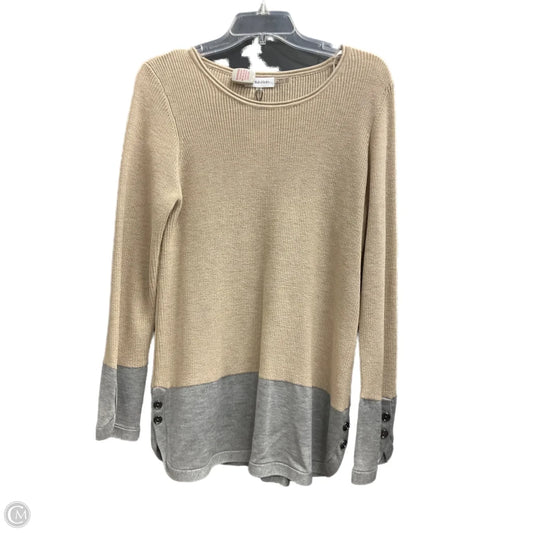 Sweater By Calvin Klein In Tan, Size: M
