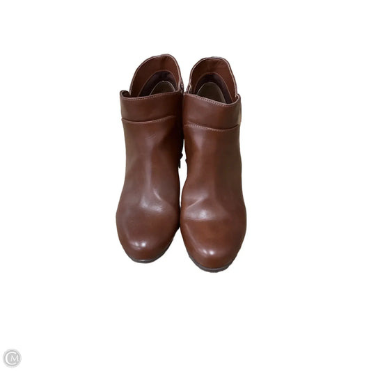 Boots Ankle Heels By Giani Bernini In Brown, Size: 8.5