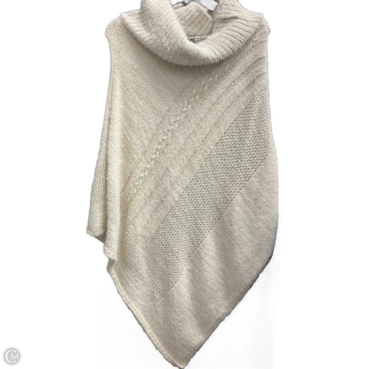 Poncho By Do Everything In Love In Cream, Size: Osfm