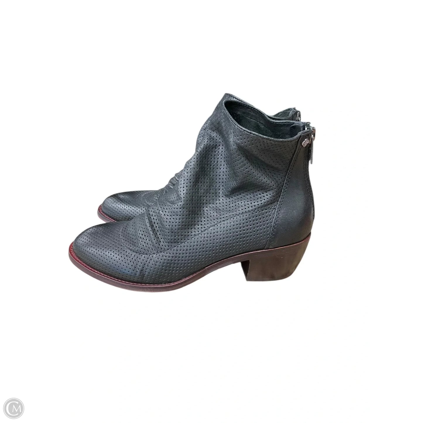Boots Ankle Heels By Isola In Black, Size: 6