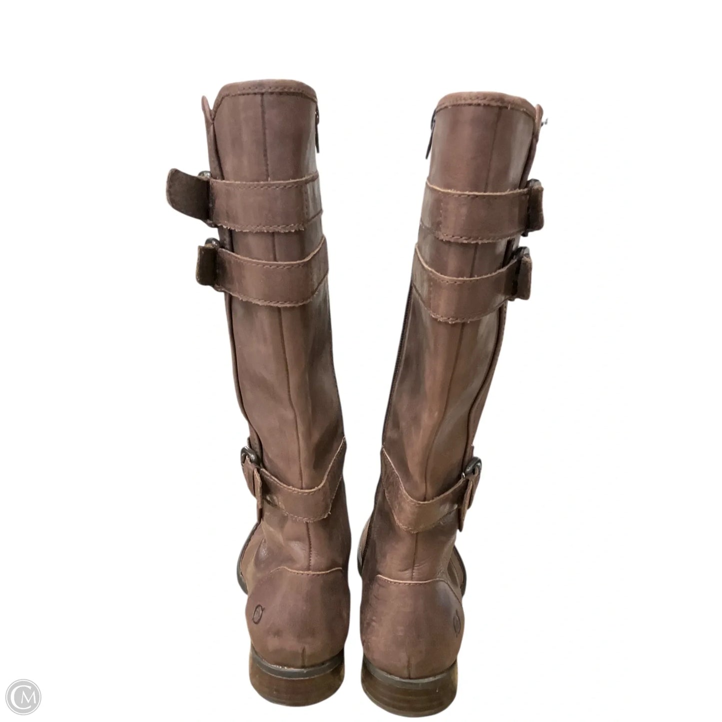 Boots Leather By Born In Brown, Size: 6