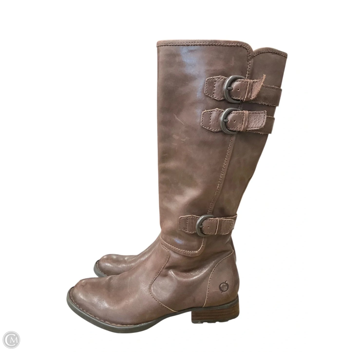 Boots Leather By Born In Brown, Size: 6